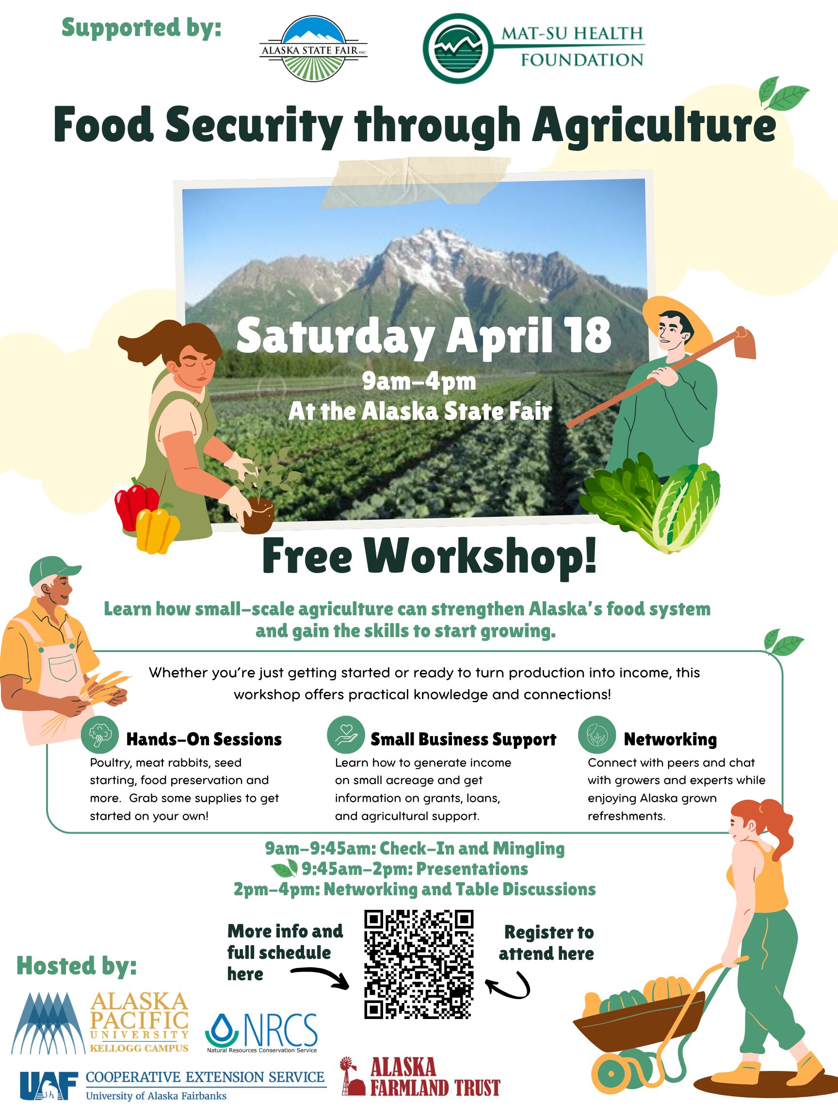 Farmer social Hour event hosted by the Alaska Farmlink, a program of the Alaska Farmland Trust